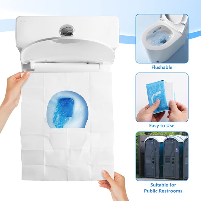 TenFans Flushable Water-Soluble Toilet Seat Covers - Image 2
