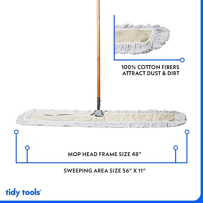 Commercial Dust Mop & Floor Sweeper, 48 in. Dust Mop - Image 4