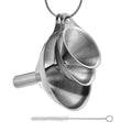 3 Pcs Stainless Steel Kitchen Funnel Made of Food-Grade Stainless Steel That by LEOOCCYE