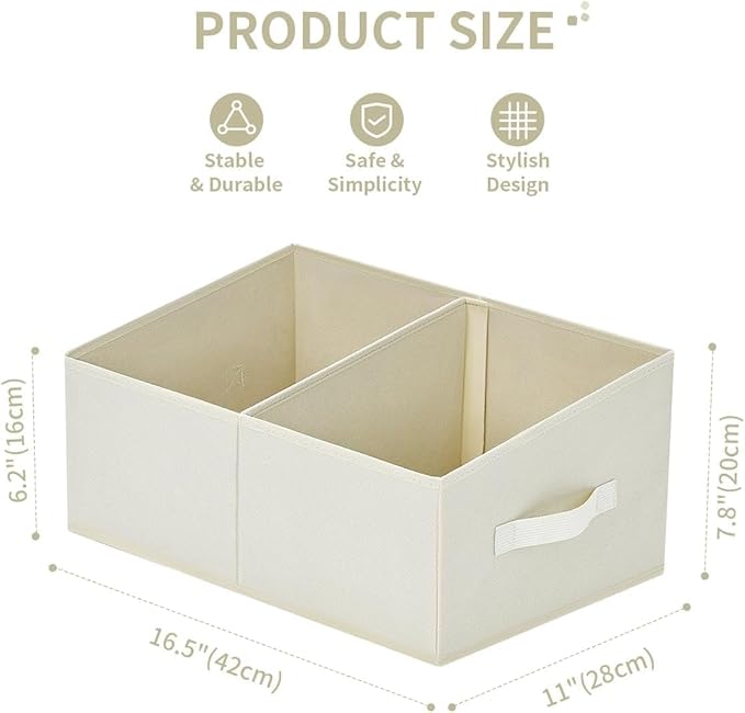 DIMJ Closet Storage Bins, 8 Pack Storage Baskets - Image 2