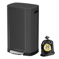 13 Gallon Trash Can with Lid, 50L Fingerprint Proof Stainless Steel Kitchen by trashcan