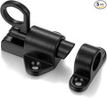 5 Packs Self-Closing Latches，Black Spring Door Lock，Resilient Bolt Latch by INIRET