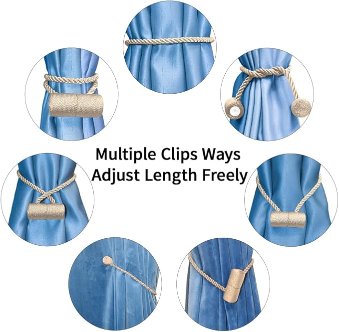 18 Inch Strong Magnetic Curtain Tiebacks, Curtain Holdbacks Modern Upgrade - Image 7