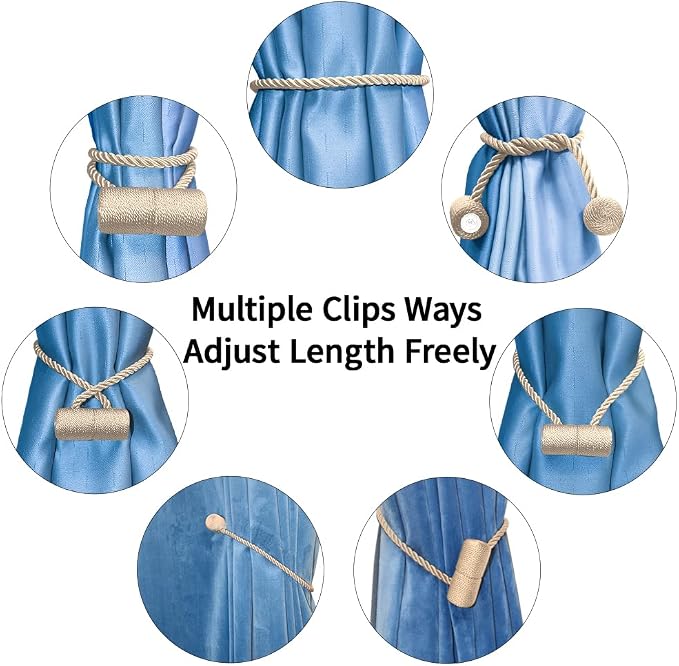 18 Inch Strong Magnetic Curtain Tiebacks, Curtain Holdbacks Modern Upgrade - Image 6