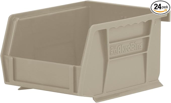 Akro-Mils 30210 AkroBins Plastic Storage Bins, Space-Saving Stackable Bins by Akro-Mils