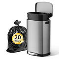KUK 13 Gallon/50L Stainless Steel Kitchen Trash Can by KUK
