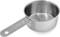 1/3 Cup Stainless Steel Measuring Cup | Sturdy Metal 80 ml | 80 cc | 3 oz | by Knupp+Co.