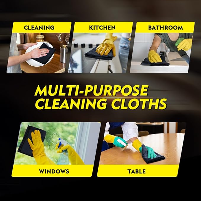 HOMEXCEL Microfiber Cleaning Cloth 20 Pack 11.5 x 11.5 inch Microfiber Towels - Image 6
