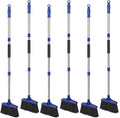 Kefanta 6 Pack Heavy Duty Broom Indoor/Outdoor Commercial Brooms Angle Broom 53 by KeFanta