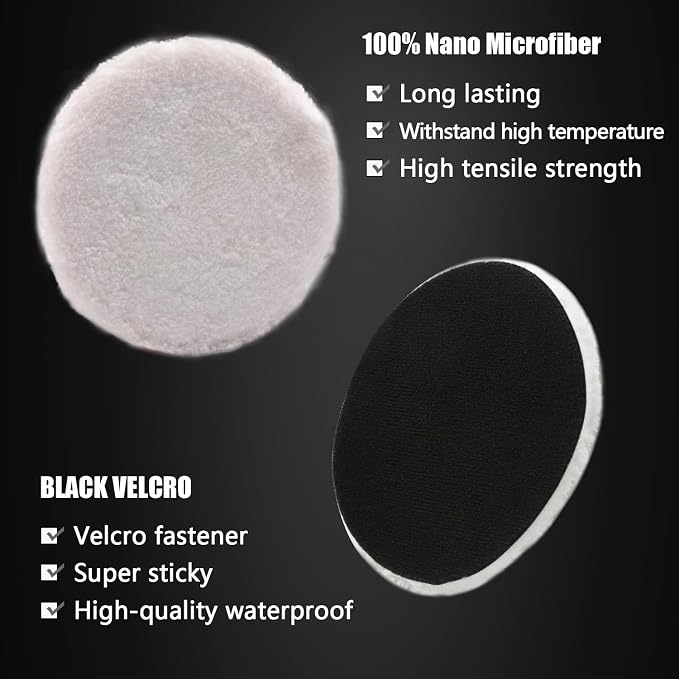 Buffing Polishing Pads, ZFE 7Pcs 6" Waffle Foam Buffing Pads Polishing Pads - Image 5