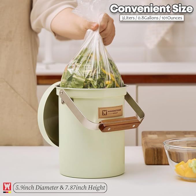 Kitchen Countertop Compost Bin 101Ounces / 3Liter - Image 5