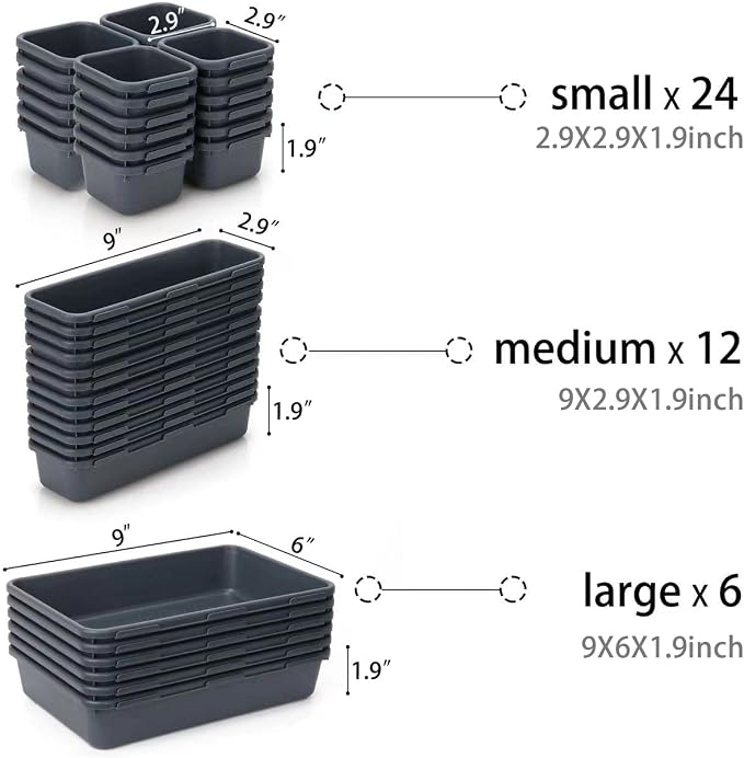 KeFanta 42 Pack Tool Box Organizer Tool Tray Dividers, Rolling Tool Chest Cart - Image 6