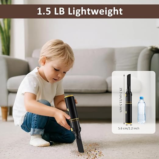 Cros 4-in-1 Mini Cordless Vacuum Cleaner, 21kPa Powerful Suction, Portable - Image 6