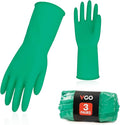 Vgo... 3-Pairs Reusable Household Gloves, Rubber Dishwashing gloves, Extra by Vgo