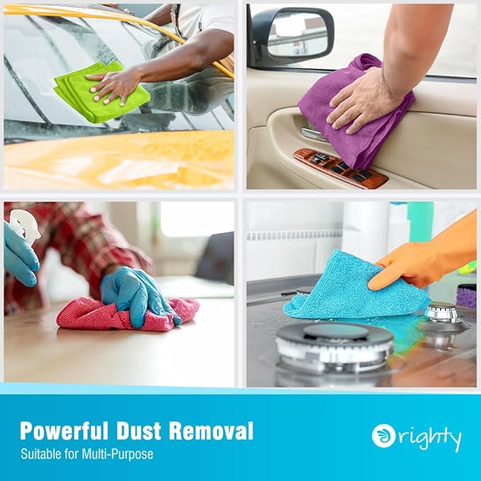 Orighty Microfiber Cleaning Cloth Pack of 120, Microfiber Towels - Image 5