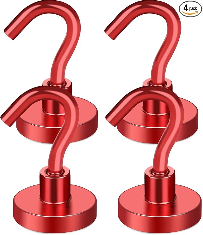 MIKEDE Magnetic Hooks Heavy Duty, 28LB+ Strong Magnets by MIKEDE