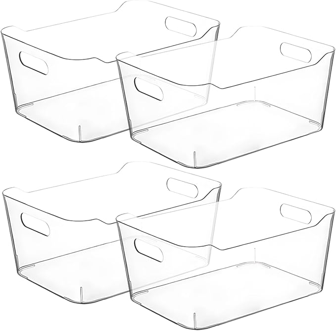 Clear Storage Bins, Pantry Organizers and Storage Containers Fridge Organizer by CONTROLKITCHEN