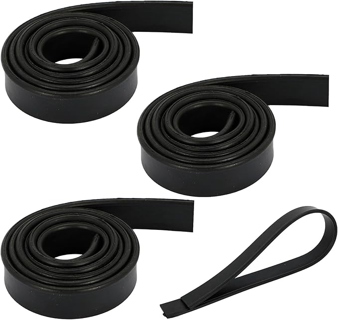 4 Rolls Rubber Replacement Blades, 41 Inch Squeegee Blade x3, 18 Inch x1 by Audoloku