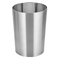 mDesign Stainless Steel Round Metal Trash Can, Small 4 Gallon Wastebasket by mDesign