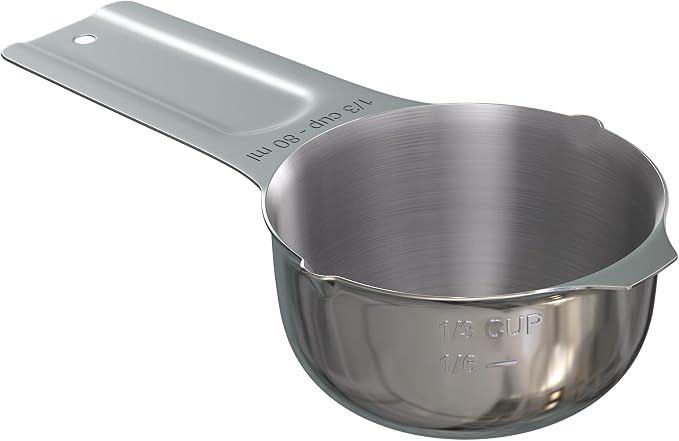 Color Up ⅓ Cup Measuring Cup – Premium Chrome Stainless Steel, Accurate by ColorUpCollection