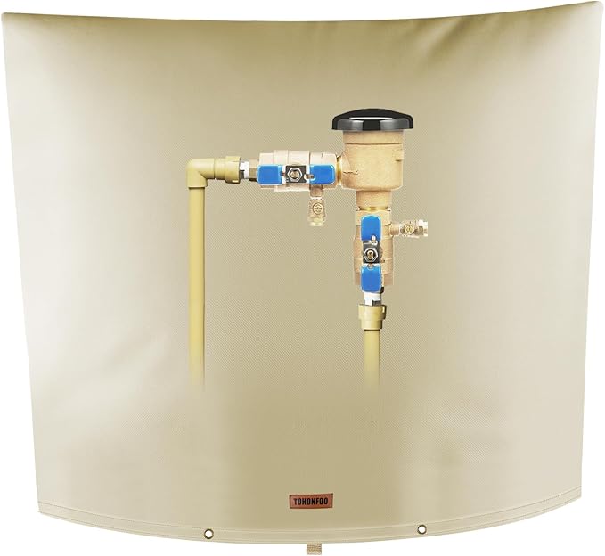 Backflow Preventer Pipe Insulation Cover by TOHONFOO
