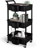 3-Tier Utility Rolling Cart, Mobile Utility Cart by RollingCartWithWheels