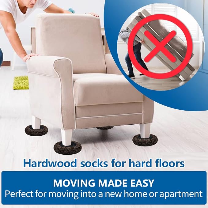 5" Furniture Sliders, 2-in-1 Furniture Movers Sliders - Image 5