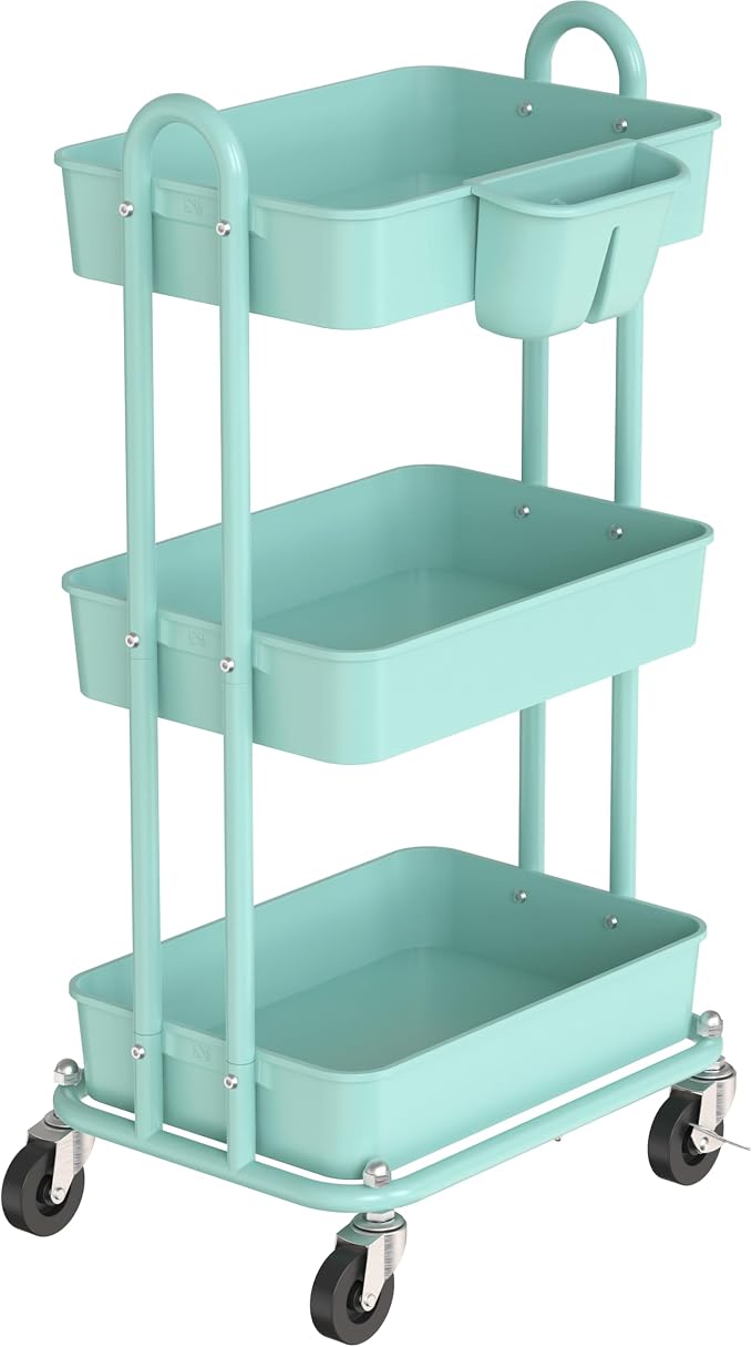 Simple Houseware 3-Tier Multifunctional Rolling Utility Cart by SimpleHouseware