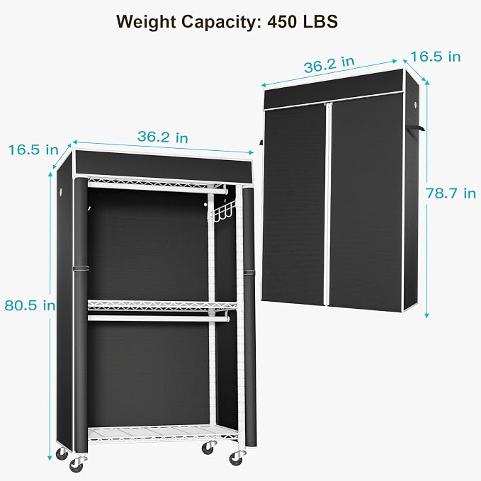 FUTASSI White Clothing Rack - Image 5