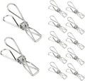 Laundry Clothes Pins Clips 50 Pack, Stainless Steel Heavy Duty Laundry Peg by BONYCUST
