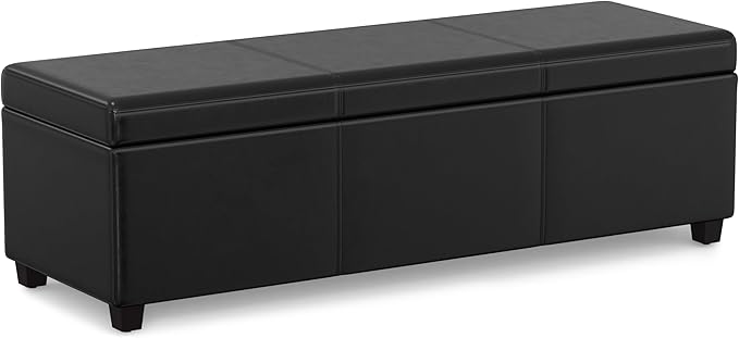 SIMPLIHOME Avalon 54 inch Wide Contemporary Rectangle Extra Large Storage by SimpliHome