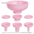 Wide Mouth Kitchen Funnel, Food Grade Plastic Cooking Canning Funnel by BALIWELL