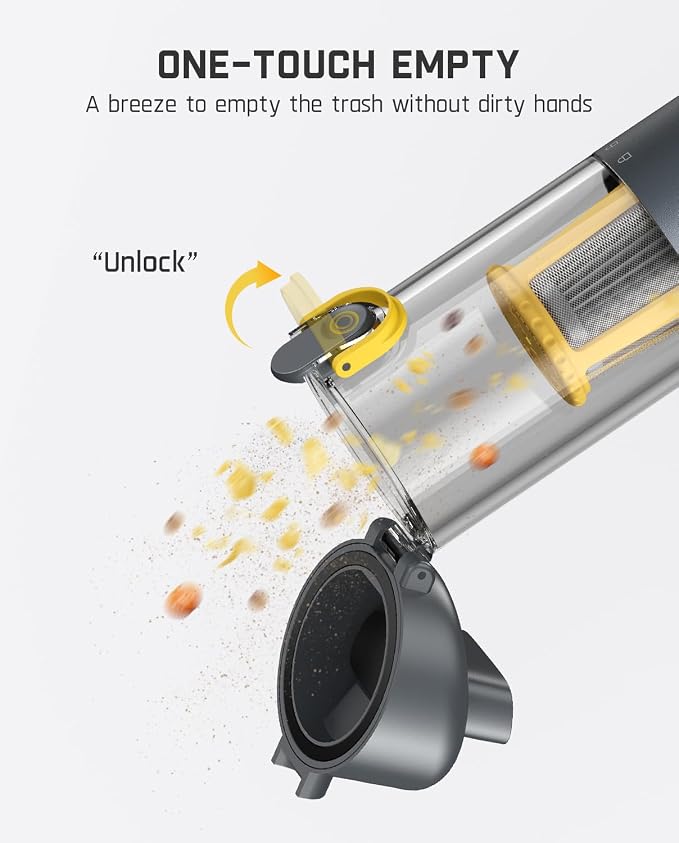 Fanttik Slim V9 Mix Car Vacuum, 4 in 1 Handheld Air Duster, 12000PA Suction - Image 5