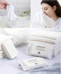 Premium Compressed Towel Tablet, Essential Face Washcloths by QUALIALL