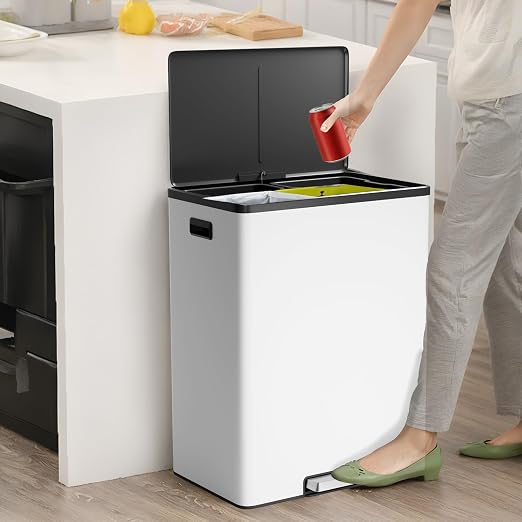 GarveeHome Step Dual Trash Can, 60L/16 Gallon Recycle Bins - Image 7