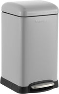 happimess HPM1012E Betty Retro Mini 3.2-Gallon Step-Open Trash Can, Fingerprint by Happimess