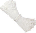 500 Feet 1/4 Inch White Polyester Rope, 6 mm Polypropylene Utility Rope by IHDYPPEW