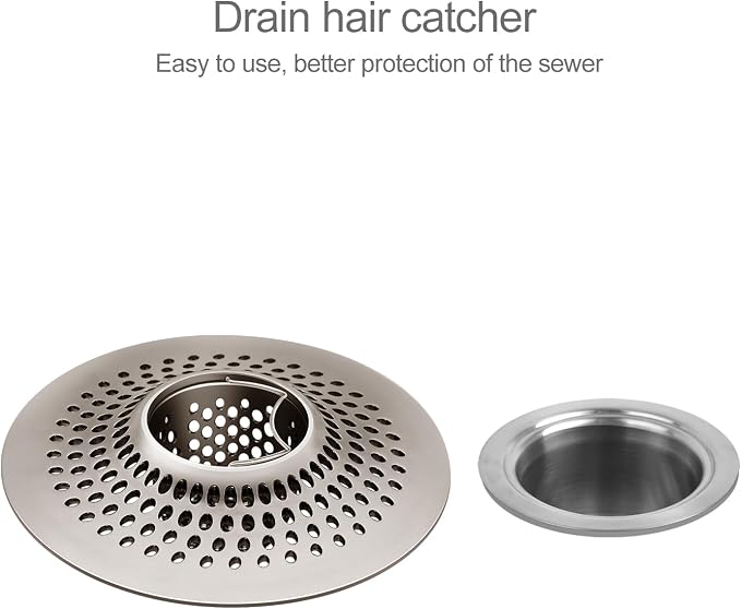 LEKEYE Shower Drain Hair Catcher/Bathroom Drain Cover/Bathtub Drain - Image 2