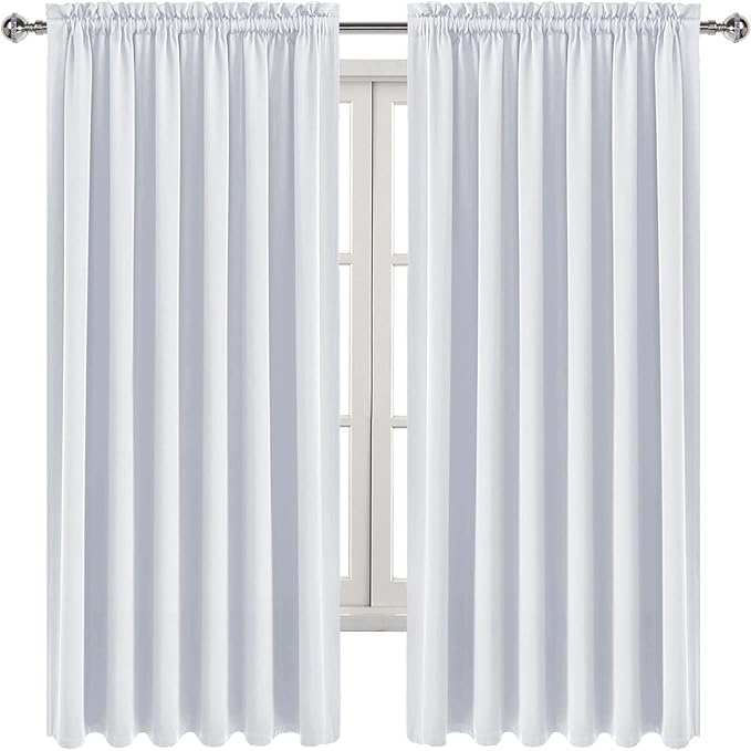 DWCN White Curtains for Living Room Thermal Insulated, Energy Saving & Noise - Image 9