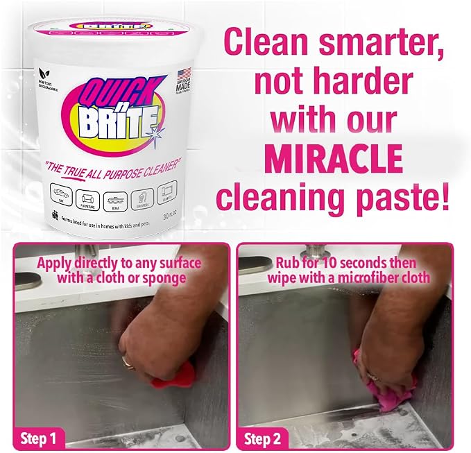 Quick 'n Brite All Purpose Cleaning Paste – Kid & Pet Safe, Powerful - Image 7