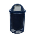 COATEDOUTDOORFURNITURE RDT-P-TXTDBL Heavy Duty Round Trash Receptacle by CoatedOutdoorFurniture