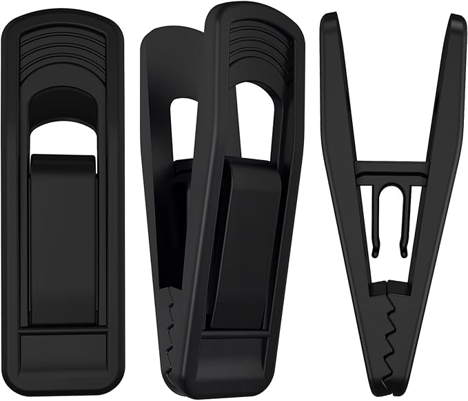 Hanger Clips Perfect for Velvet Hangers, Non-Slip Plastic Clips Pant Skirt by TOFIIGREM