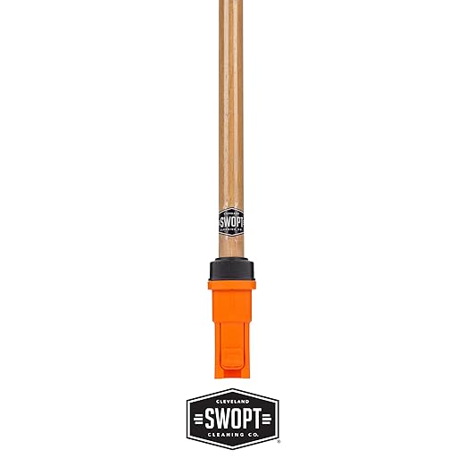 SWOPT Premium 48” EVA Foam Comfort Grip Wooden Handle – Ergonomic Design - Image 2