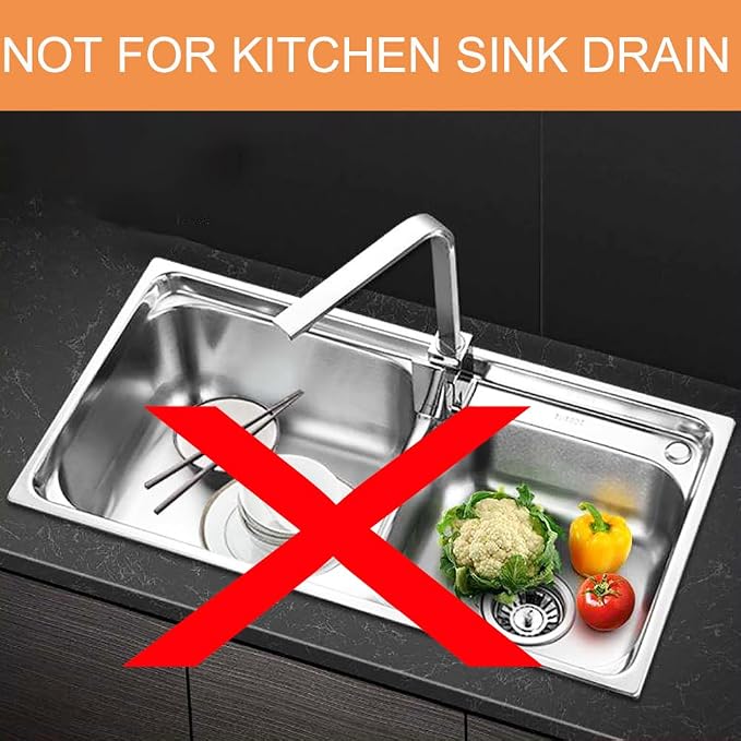 1.0" Bathroom Sink Drain Strainers, Mop Pool, RV Sink, Stainless Steel Drain - Image 3