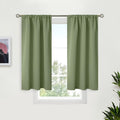 BGment Olive Green Short Curtains 40 Inches Long by BGment