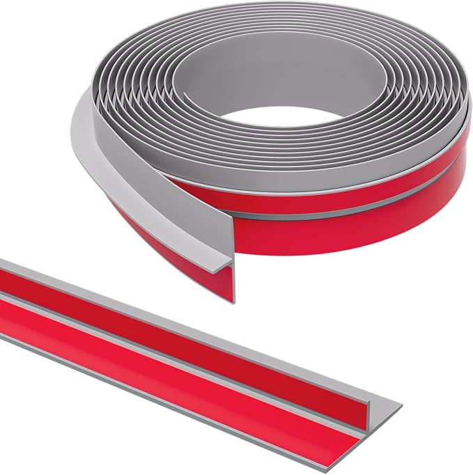 T-Shaped Door Draft Stopper, 1.97 in x 20 Ft Silicone Seal Strip by Elvone