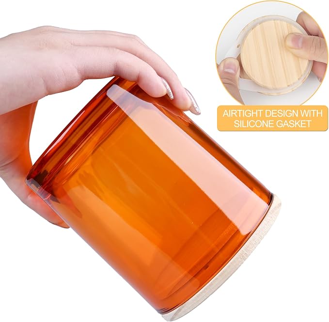 14 OZ Thick Candle Jars for Making Candles 12 Pcs, 3 Wick Empty Jars - Image 3