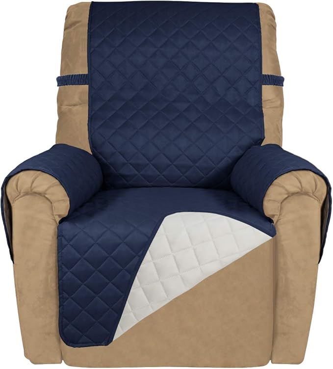 PureFit Reversible Quilted Sofa Cover, Water Resistant Slipcover Furniture by PureFit