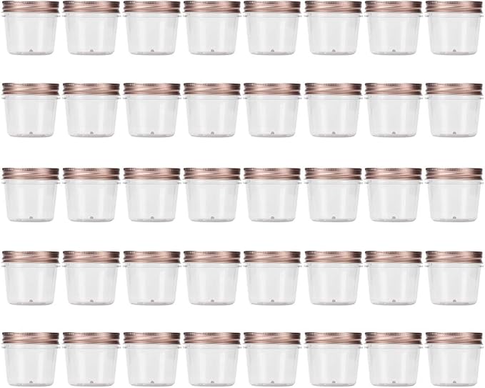 Novelinks 4 Ounce Clear Plastic Jars by novelinks