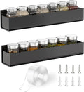 PMMASTO Adhesive Acrylic Spice Rack Organizer by PMMASTO